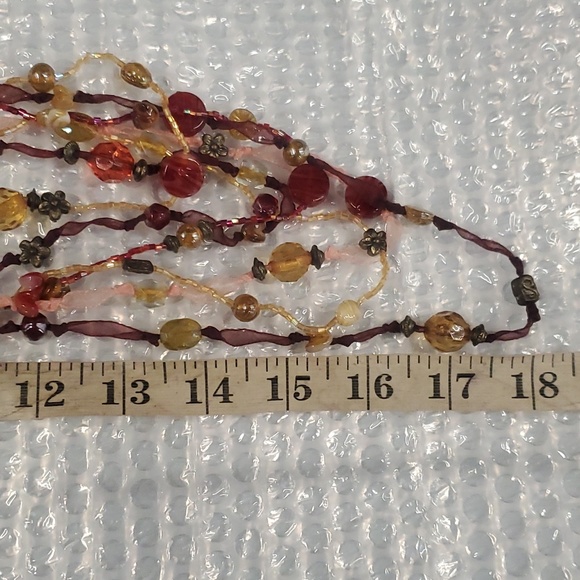 BOHO Morano glass & Beaded  Necklace mukti strand ITALY BOHEMIAN Bracelet Bundle - Picture 8 of 10